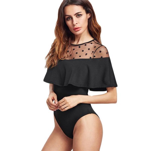 dotted mesh denim women black mesh shoulder ruffle bodysuit jumpsuit new keyhole patchwork elegant bodysuit fine, Black;white
dotted mesh denim women black mesh shoulder ruffle bodysuit jumpsuit new keyhole patchwork elegant bodysuit fine, Black;white
