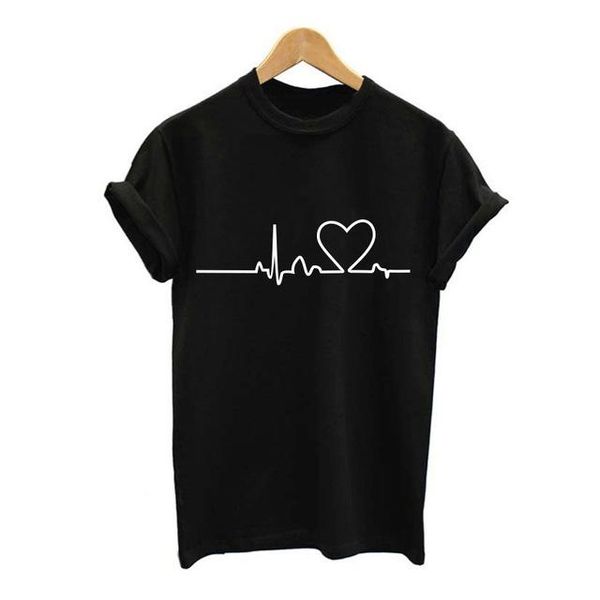 new harajuku heartbeat love printed women t-shirts casual summer short sleeve short sleeve t shirt women plus size fine, White
new harajuku heartbeat love printed women t-shirts casual summer short sleeve short sleeve t shirt women plus size fine, White