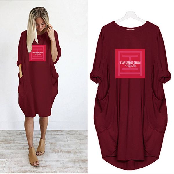 women designer shirts long skirt summer brand t shirts loose breathable dress pocket luxury lettters printed short sleeves lady, White
women designer shirts long skirt summer brand t shirts loose breathable dress pocket luxury lettters printed short sleeves lady, White