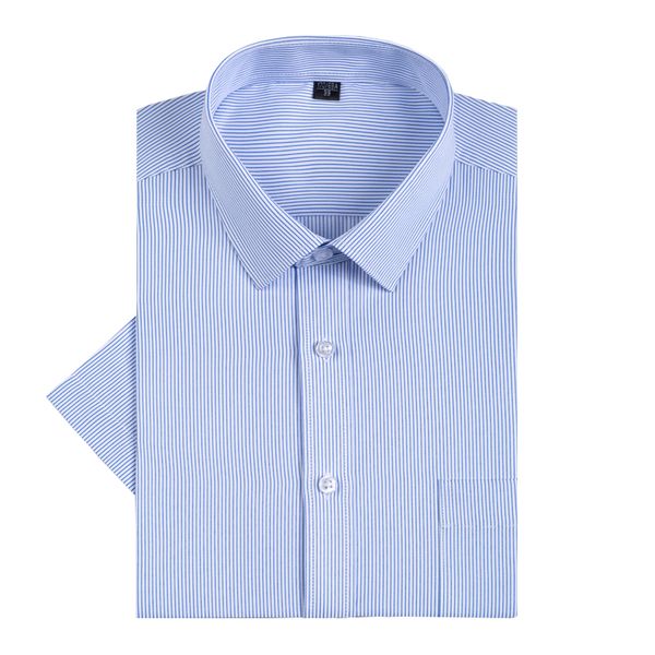 men's casual shirts 2021 summer short sleeve dress mens stripe slim fit fashion social shirt formal clothing, White;black
men's casual shirts 2021 summer short sleeve dress mens stripe slim fit fashion social shirt formal clothing, White;black