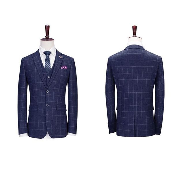 blue men groom tuxedos for wedding suit 2019 notced lapel two button wool three piece men suits (jacket+vest+tie), Black;gray
blue men groom tuxedos for wedding suit 2019 notced lapel two button wool three piece men suits (jacket+vest+tie), Black;gray