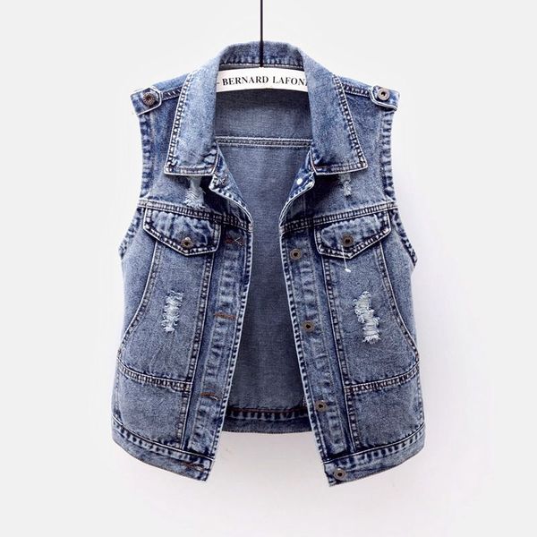 women's vests summer plus size 3xl denim vest women slim frayed waistcoat sleeveless jacket coat vintage blue casual short jeans female, Black;white
women's vests summer plus size 3xl denim vest women slim frayed waistcoat sleeveless jacket coat vintage blue casual short jeans female, Black;white
