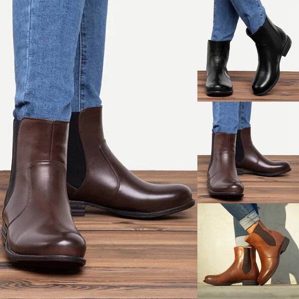 fashsiualy western style women's wild pure colour round toe casual shoes low heeled fashion elastic band short-tube boots, Black
fashsiualy western style women's wild pure colour round toe casual shoes low heeled fashion elastic band short-tube boots, Black