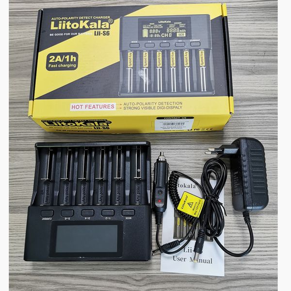 liitokala lii-s1 lii-s2 lii-202 lii-402 lii-s6 lii-pd4 1.2v 3.7v 18650 18350 26650 10440 14500 16340 bateria de nimh inteligente carregador
liitokala lii-s1 lii-s2 lii-202 lii-402 lii-s6 lii-pd4 1.2v 3.7v 18650 18350 26650 10440 14500 16340 bateria de nimh inteligente carregador