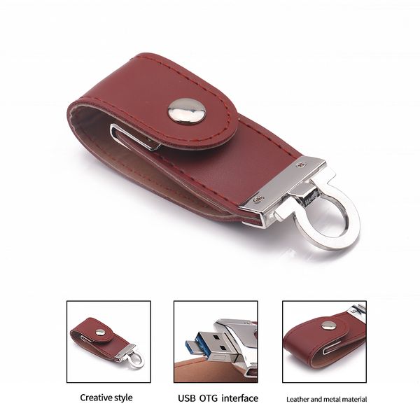 2 в 1 usb3.0 pu кожаный флэш-накопитель памяти на диске otg для ноутбука 
2 в 1 usb3.0 pu кожаный флэш-накопитель памяти на диске otg для ноутбука