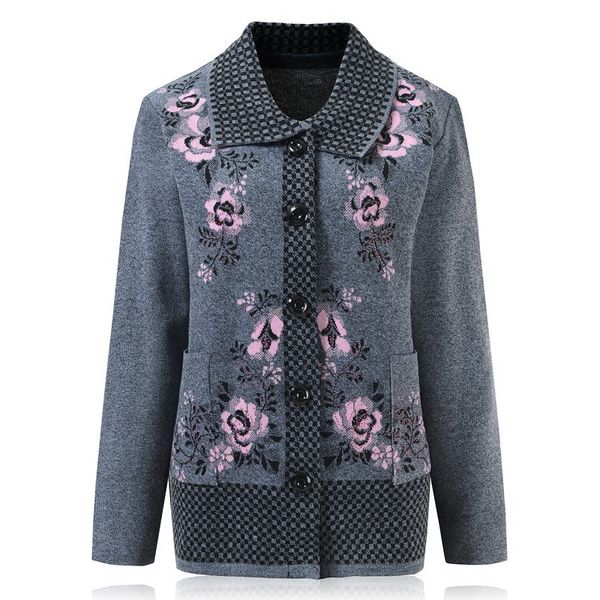 2020 new middle-aged women knitwear new fashion autumn winter women sweater fashion casual female cardigans knitted sweater, White
2020 new middle-aged women knitwear new fashion autumn winter women sweater fashion casual female cardigans knitted sweater, White