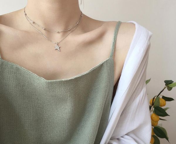 925 sterling silver micro цирконий star ожерелье для женщин двойных бус цепи персонализированного ожерелье s-n464, Golden;silver
925 sterling silver micro цирконий star ожерелье для женщин двойных бус цепи персонализированного ожерелье s-n464, Golden;silver