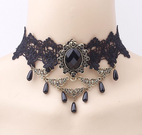 vintage lace necklace for women new necklaces & pendants jewelry european american water drops exaggerated charms neckalce a2023, Golden;silver
vintage lace necklace for women new necklaces & pendants jewelry european american water drops exaggerated charms neckalce a2023, Golden;silver