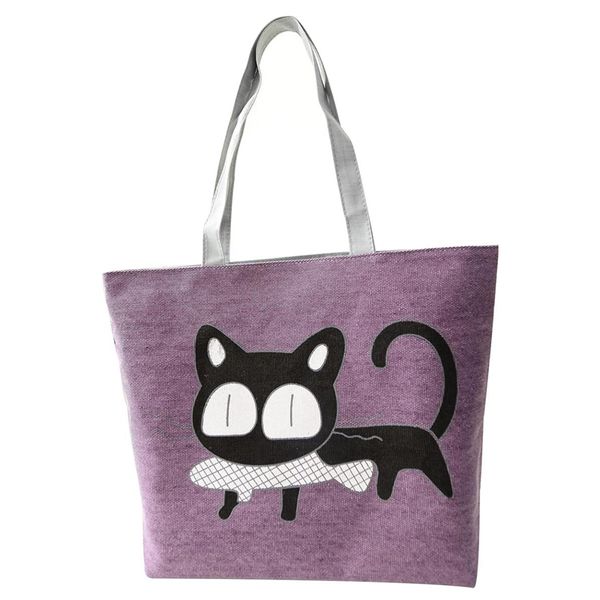 new girl cat eat fish shopping bag shoulder women handbags beach tote bags handbags purple
new girl cat eat fish shopping bag shoulder women handbags beach tote bags handbags purple