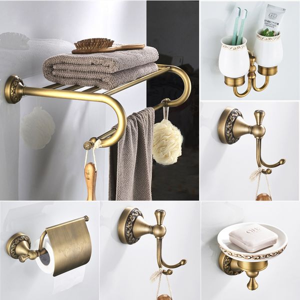 bathroom hardware set antique brass carved shower shampoo basket wall mounted towel rack paper holder bathroom accessories set
bathroom hardware set antique brass carved shower shampoo basket wall mounted towel rack paper holder bathroom accessories set
