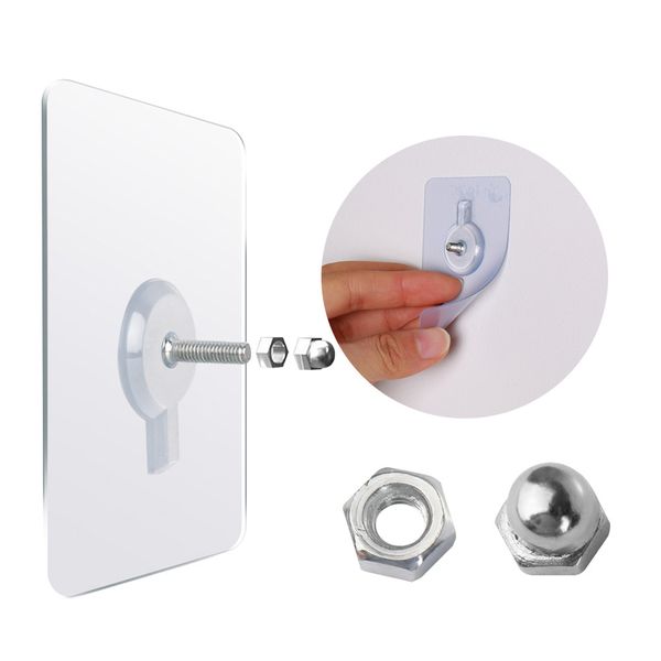 fashion 6pcs transparent seamless adhesive hook traceless waterproof kitchen bathroom strong sticking screw wall rack hanger
fashion 6pcs transparent seamless adhesive hook traceless waterproof kitchen bathroom strong sticking screw wall rack hanger