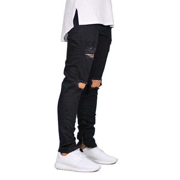 mens 2020 luxury designer clothes fashion holes slim denim pants male distressed skinny destroyed denim trousers, Blue
mens 2020 luxury designer clothes fashion holes slim denim pants male distressed skinny destroyed denim trousers, Blue