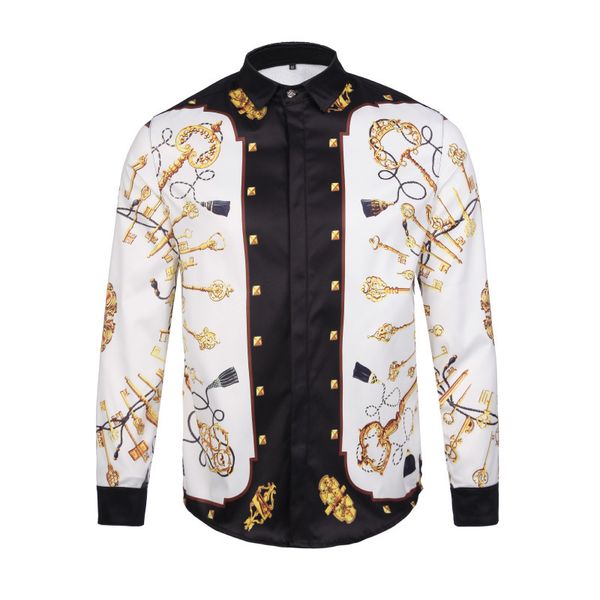 mens designer 3d shirt catwalk street style dress single row buttons high-end large size long sleeve shirt digital print long coat, White;black
mens designer 3d shirt catwalk street style dress single row buttons high-end large size long sleeve shirt digital print long coat, White;black