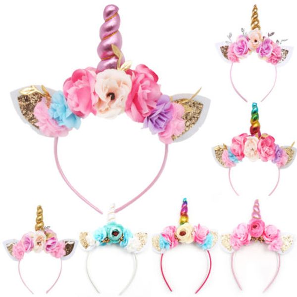 unicorn horn kids flower hairband headband party fancy dress costume magical, Slivery;white
unicorn horn kids flower hairband headband party fancy dress costume magical, Slivery;white