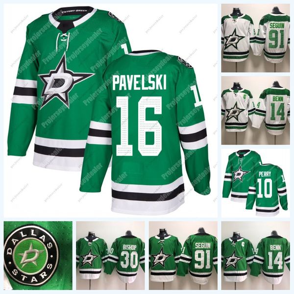 Stars 16 Joe Pavelski 10 Corey Perry 14 Jamie Benn 91 Seguin 30 Ben Bishop Ice Hockey Jersey IN STOCK Double Stitched
Stars 16 Joe Pavelski 10 Corey Perry 14 Jamie Benn 91 Seguin 30 Ben Bishop Ice Hockey Jersey IN STOCK Double Stitched