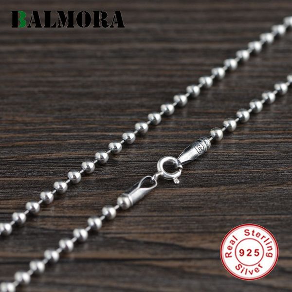 balmora real 925 sterling silver beads chains chokers long necklaces for women men for pendant jewelry 3 mm 18-32 inches
balmora real 925 sterling silver beads chains chokers long necklaces for women men for pendant jewelry 3 mm 18-32 inches