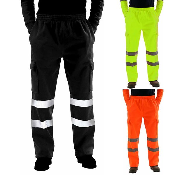 men road work high visibility overalls pocket work trouser pants pantalones hombre streetwear joggers sweatpants pantalon homme, Black
men road work high visibility overalls pocket work trouser pants pantalones hombre streetwear joggers sweatpants pantalon homme, Black