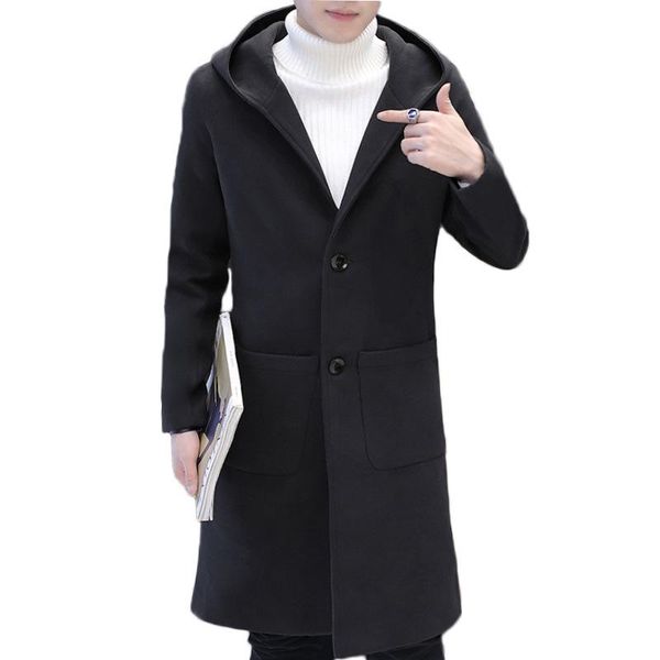 повседневное теплое длинное шерстяное пальто твердое однобортное полушерстяное пальто и куртка тонкий длинный рукав мужские пальто осень зим, Black
повседневное теплое длинное шерстяное пальто твердое однобортное полушерстяное пальто и куртка тонкий длинный рукав мужские пальто осень зим, Black