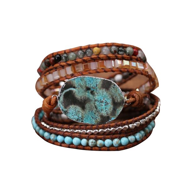 natural stones elegant charm fashion handmade jewelry leather adjustble retro mixed wrap bracelets beaded gift casual weaving, Golden;silver
natural stones elegant charm fashion handmade jewelry leather adjustble retro mixed wrap bracelets beaded gift casual weaving, Golden;silver