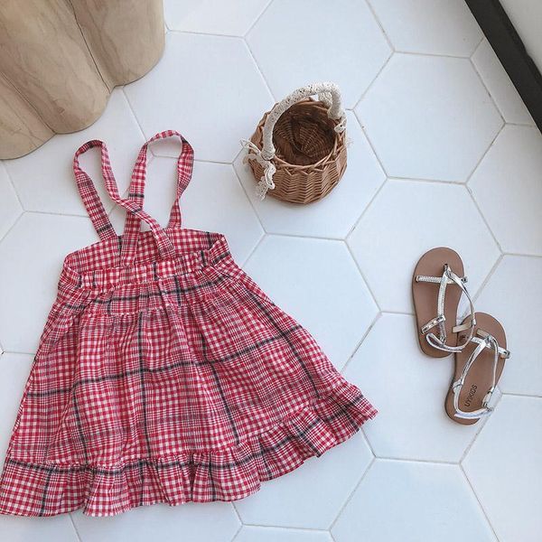 2020 new arrival baby girls plaid vest dress summer kids girls dresses 1-7 years, Red;yellow
2020 new arrival baby girls plaid vest dress summer kids girls dresses 1-7 years, Red;yellow