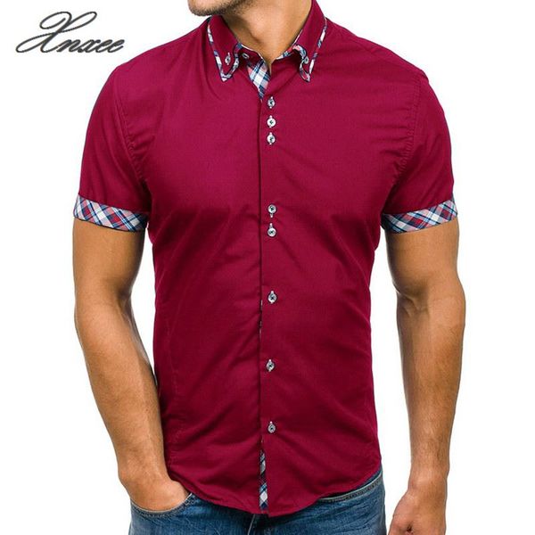 short sleeve dress shirt men slim cotton plus size shirt new fashion casual solid clothes white black
short sleeve dress shirt men slim cotton plus size shirt new fashion casual solid clothes white black