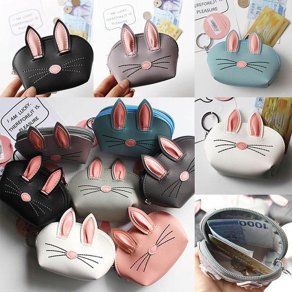 3d rabbit ear cartoon card holder with hanging keychain bunny credit card coin purse holders party favor 7 color wx9-227
3d rabbit ear cartoon card holder with hanging keychain bunny credit card coin purse holders party favor 7 color wx9-227