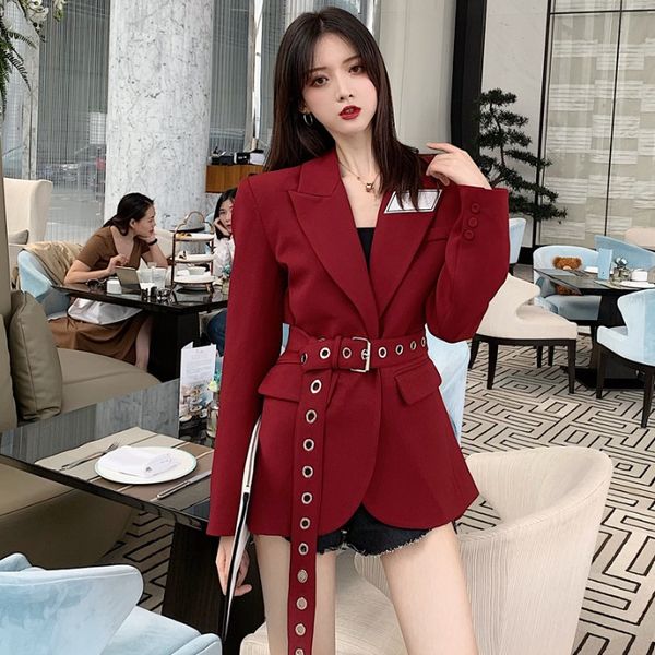 waistband women blazer vestido blouse with belt new women lady clothing spring autumn winter brief long sleeve outwear, White;black
waistband women blazer vestido blouse with belt new women lady clothing spring autumn winter brief long sleeve outwear, White;black