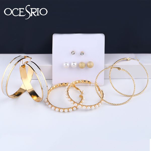 punk style oversize big round gold hoop earrings set for women statement jewelry female fashion pearl circle earring ers-q45, Golden;silver
punk style oversize big round gold hoop earrings set for women statement jewelry female fashion pearl circle earring ers-q45, Golden;silver