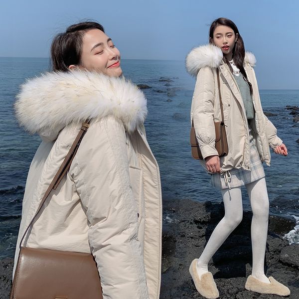 winter women parkas jacket 2019 styled thick warm winter big fur collar hooded mid-long parkas outwear jackets, Black
winter women parkas jacket 2019 styled thick warm winter big fur collar hooded mid-long parkas outwear jackets, Black