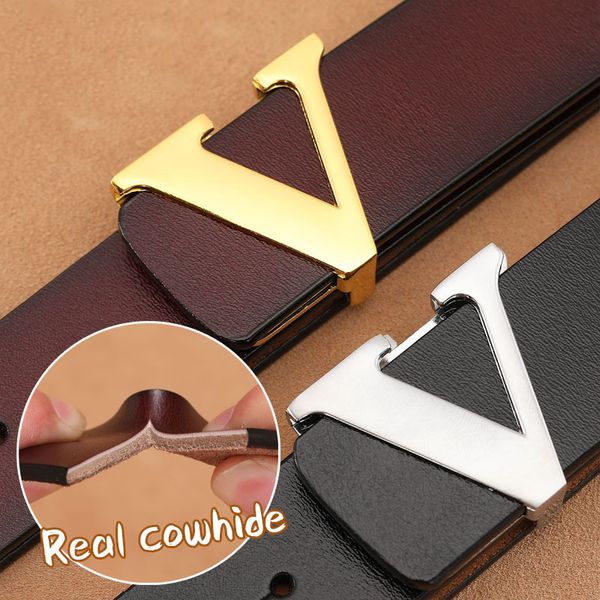 men retro waist strap genuine leather alloy v buckle belt for men ceinture femme designer luxury belts, Black;brown
men retro waist strap genuine leather alloy v buckle belt for men ceinture femme designer luxury belts, Black;brown