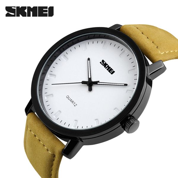 skmei brand casual men quartz watch waterproof leather fashion vintage men sport army wristwatch business male watches, Slivery;brown
skmei brand casual men quartz watch waterproof leather fashion vintage men sport army wristwatch business male watches, Slivery;brown