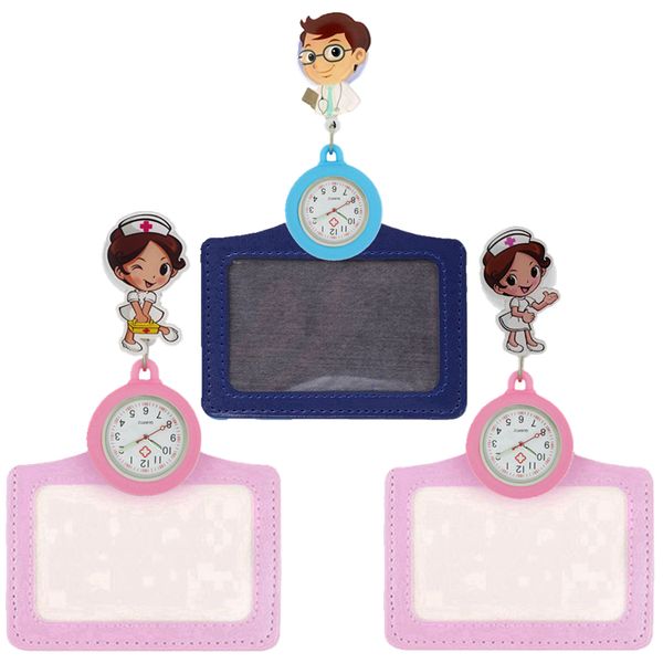 fashion 2 in 1 women mens ladies doctor nurse 3d cartoon lovely pocket watches with badge reel name cards holder retractable gift watches, Slivery;golden
fashion 2 in 1 women mens ladies doctor nurse 3d cartoon lovely pocket watches with badge reel name cards holder retractable gift watches, Slivery;golden