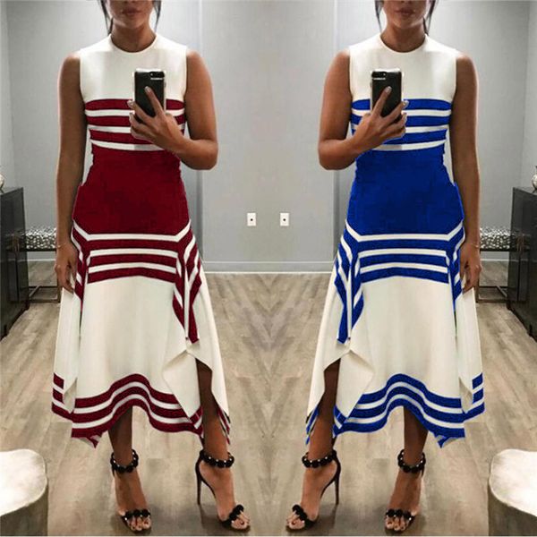 womens summer dresses retro striped rounded collar and sleeveless positioning and tailoring clothing womens apparel, Black;gray
womens summer dresses retro striped rounded collar and sleeveless positioning and tailoring clothing womens apparel, Black;gray