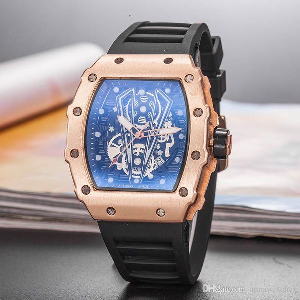 luxury designer men's watches fashion creative black barrel-shape dial rubber strap quartz calendar men military watch wristwatches, Slivery;brown
luxury designer men's watches fashion creative black barrel-shape dial rubber strap quartz calendar men military watch wristwatches, Slivery;brown