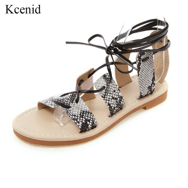 kcenid fashion snake printing gladiator sandals women cross-tied summer flat sandals casual shoes ladies plus size 34-50, Black
kcenid fashion snake printing gladiator sandals women cross-tied summer flat sandals casual shoes ladies plus size 34-50, Black