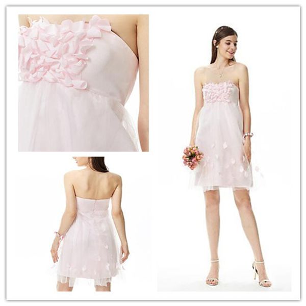 a-line strapless short bridesmaid dresses with handflower pink 2019 country bridesmaid gowns for wedding sukienka wesele 100% real p, White;pink
a-line strapless short bridesmaid dresses with handflower pink 2019 country bridesmaid gowns for wedding sukienka wesele 100% real p, White;pink