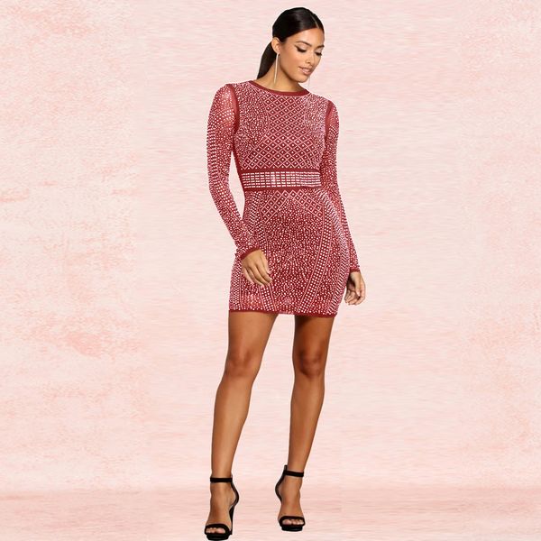 new wishebay european and american-style womens clothing drilling mesh transparent party dress womens, White;black
new wishebay european and american-style womens clothing drilling mesh transparent party dress womens, White;black