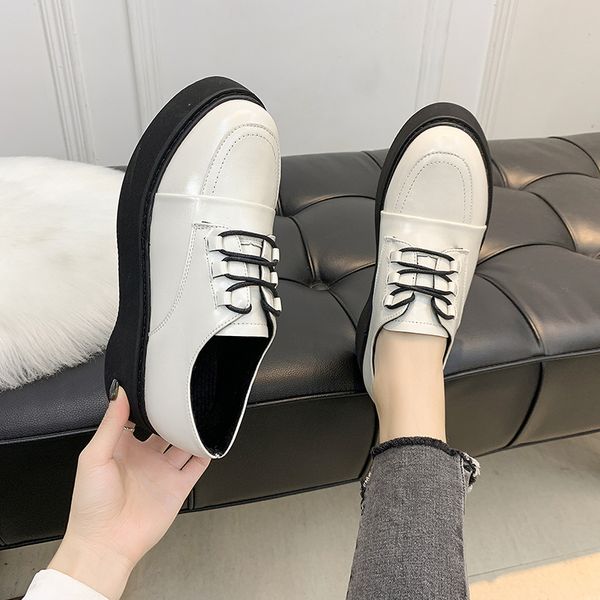 muffins thicken bottom platform flats student cross-tied brogue shoes autumn winter trendy moccasins creepers oxfords shoes 2020, Black
muffins thicken bottom platform flats student cross-tied brogue shoes autumn winter trendy moccasins creepers oxfords shoes 2020, Black