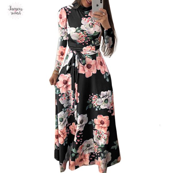 women summer dress elegant long sleeve party dress boho floral print maxi dress stand collar dresses casual bandage vestidos 3xl, Black;gray
women summer dress elegant long sleeve party dress boho floral print maxi dress stand collar dresses casual bandage vestidos 3xl, Black;gray