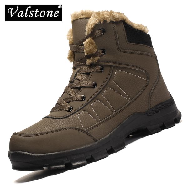 valstone winter men's boots waterproof snow boots male warm plush sneakers working plush winter shoes non-slip rubber sole, Black
valstone winter men's boots waterproof snow boots male warm plush sneakers working plush winter shoes non-slip rubber sole, Black