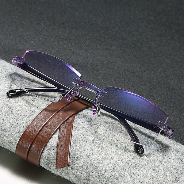 2019 cutting edge frameless double light presbyopic glasses remote and near dual-purpose anti-blue light presbyopic glasses swing, Silver
2019 cutting edge frameless double light presbyopic glasses remote and near dual-purpose anti-blue light presbyopic glasses swing, Silver