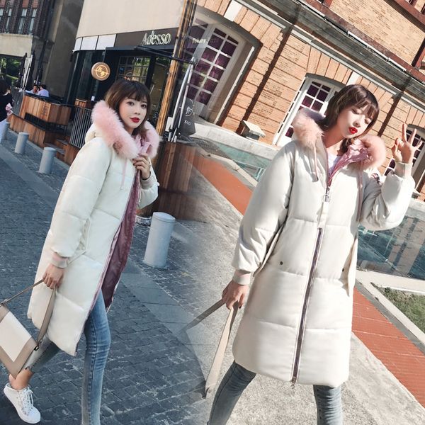 winter women jacket medium long hooded parkas thickness large raccoon fur collar duck down coat female snow outerwear, Black
winter women jacket medium long hooded parkas thickness large raccoon fur collar duck down coat female snow outerwear, Black