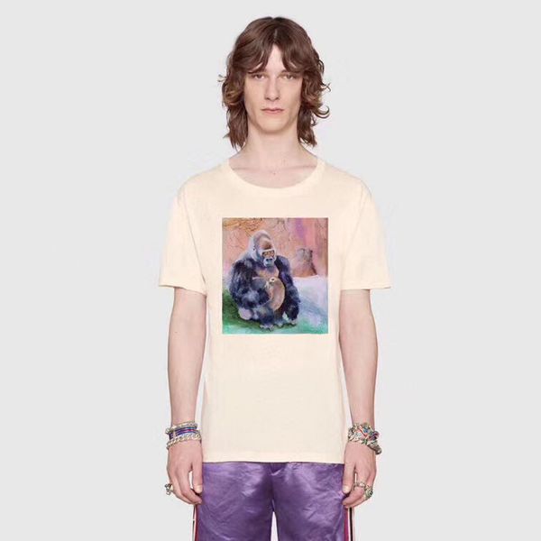20ss made in italy tee gorilla cartoon printed t-shirt summer high street high-end short sleeves men women couples casual tee, White;black
20ss made in italy tee gorilla cartoon printed t-shirt summer high street high-end short sleeves men women couples casual tee, White;black