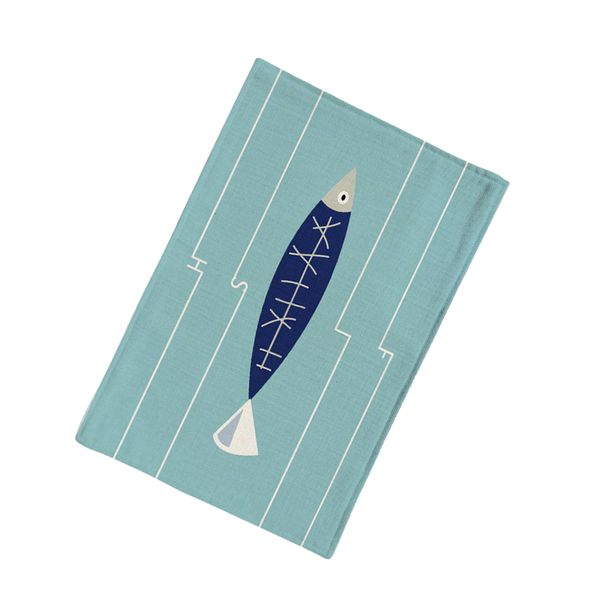 1piece cotton linen mediterranean fish pattern table mat rectangular heat-insulated place mats
1piece cotton linen mediterranean fish pattern table mat rectangular heat-insulated place mats