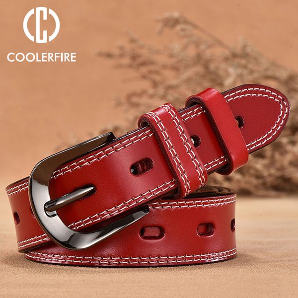 coolerfire new vintage style women belts cow genuine leather high grade quality alloy pin buckle fashion desgin lb005, Black;brown
coolerfire new vintage style women belts cow genuine leather high grade quality alloy pin buckle fashion desgin lb005, Black;brown