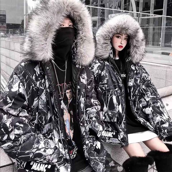 designer men winter jackets selling fashion camouflage leaf print luxury coat mamc trend hip hop big fur collar men parka women, Black
designer men winter jackets selling fashion camouflage leaf print luxury coat mamc trend hip hop big fur collar men parka women, Black