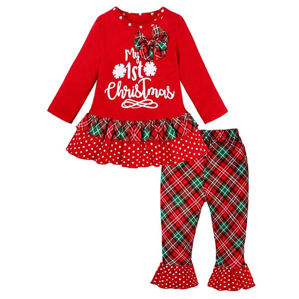 2020 new christmas infant baby girls clothing sets cartoon printed long sleeve +plaid pants toddler girls clothes suit, White
2020 new christmas infant baby girls clothing sets cartoon printed long sleeve +plaid pants toddler girls clothes suit, White