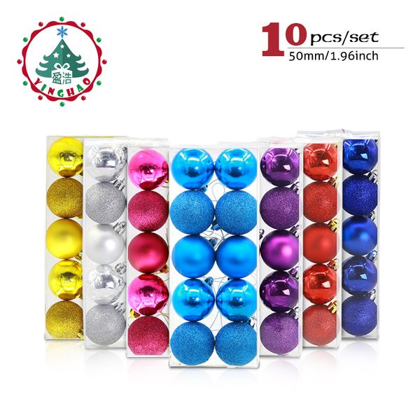 inhoo 10pcs colorful 5cm christmas balls ornament hanging baubles decoration for christmas party decoration for home supplies
inhoo 10pcs colorful 5cm christmas balls ornament hanging baubles decoration for christmas party decoration for home supplies