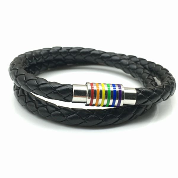 2020 pu leather bangle bracelets women men black magnetic stainless steel rainbow clasp double wristband charm jewelry necklace, Golden;silver
2020 pu leather bangle bracelets women men black magnetic stainless steel rainbow clasp double wristband charm jewelry necklace, Golden;silver