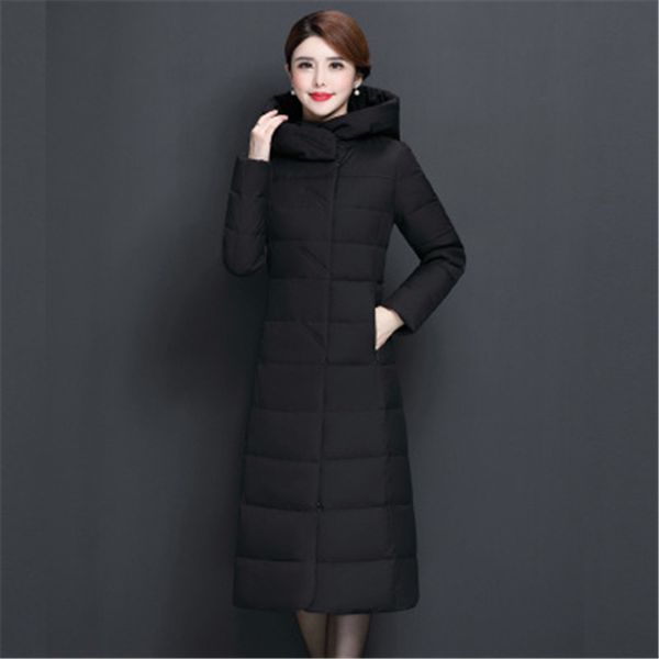 2019 new white duck down hooded woman down jacket fashion winter new thicken warm slim long coat parka plus size 4xl 755, Black
2019 new white duck down hooded woman down jacket fashion winter new thicken warm slim long coat parka plus size 4xl 755, Black